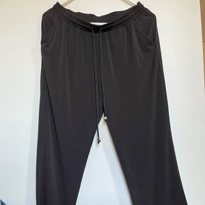 (New Directions)Black Flowey Business Casual Pants